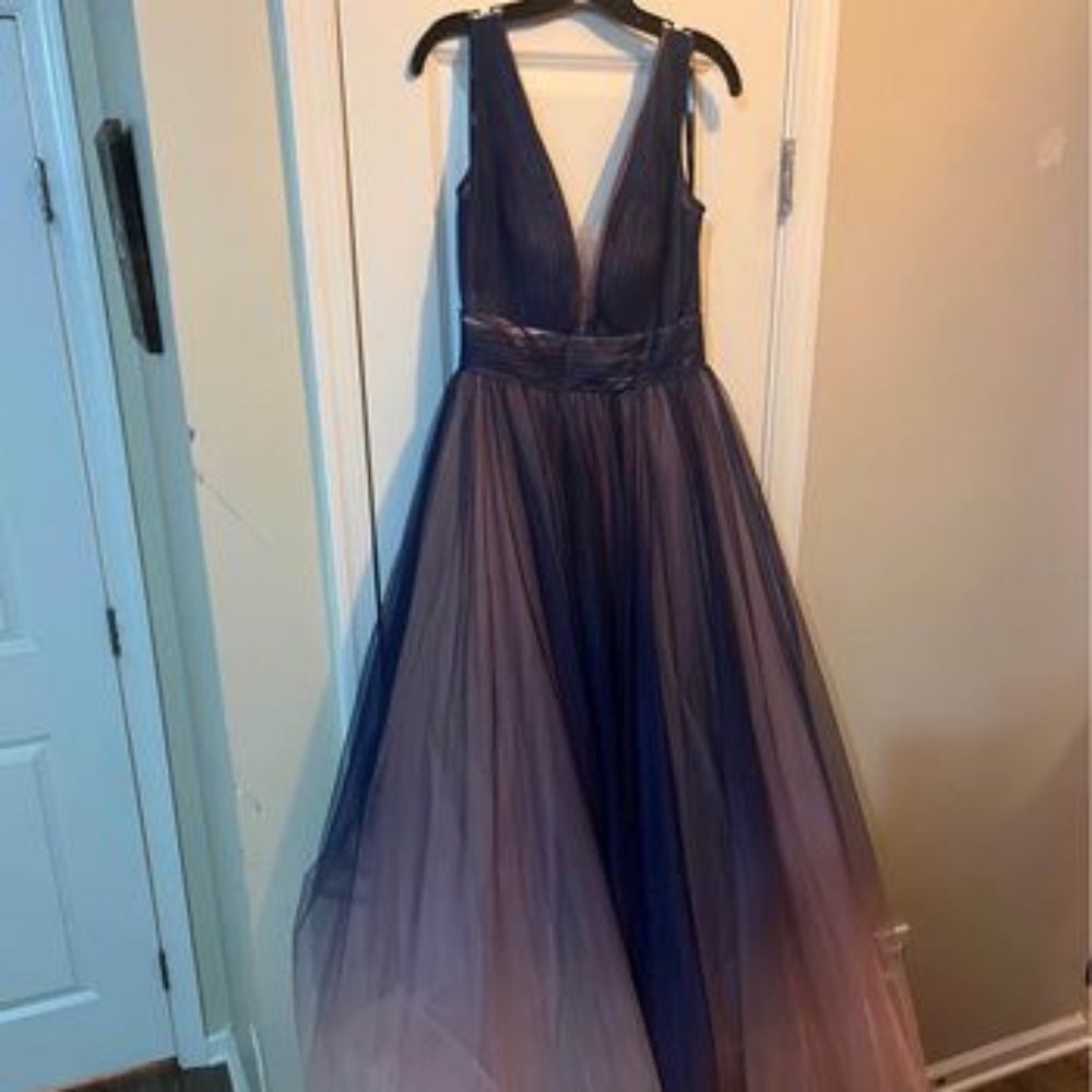 Sleeveless Ombré Tulle Ballgown (Macduggal)